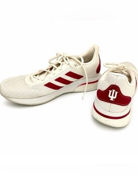 Adidas Supernova IU Indiana Hoosiers Men’s 10 White Red Running Shoes H01293 EUC